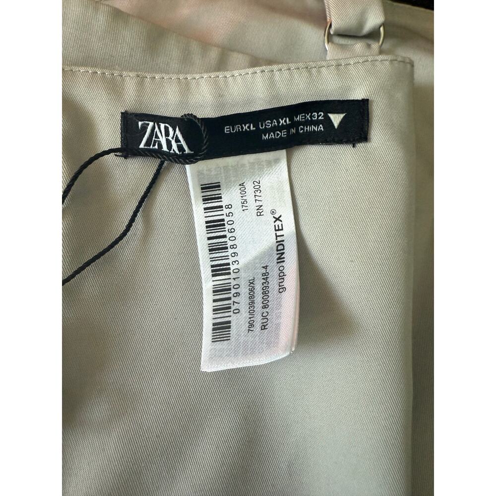 NWOT ZARA Cropped Faux Pocket Adjustable Strap Corset Tank Sz. XL - Picture 3 of 9